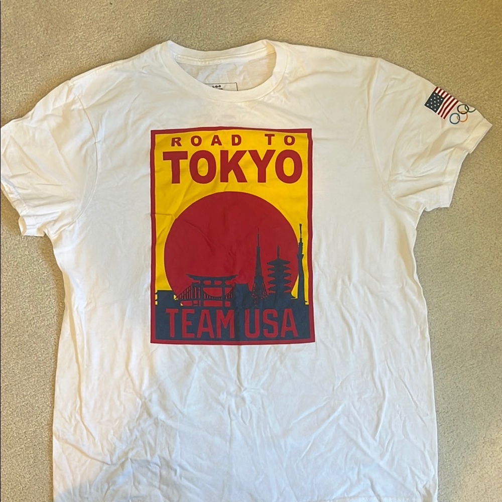 Team USA Road to Tokyo White T-Shirt